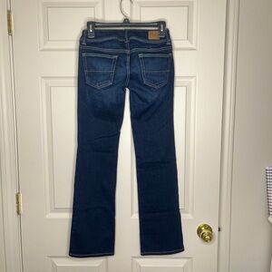 American Eagle low rise dark wash slim boot jeans 2 short vintage 2012 Y2K